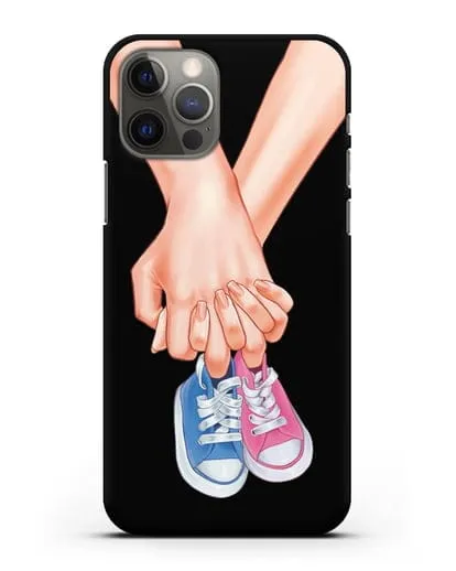 Чехол с иллюстрацией В ожидании детей (мальчик с девочкой) силиконовый для iPhone 12 Pro