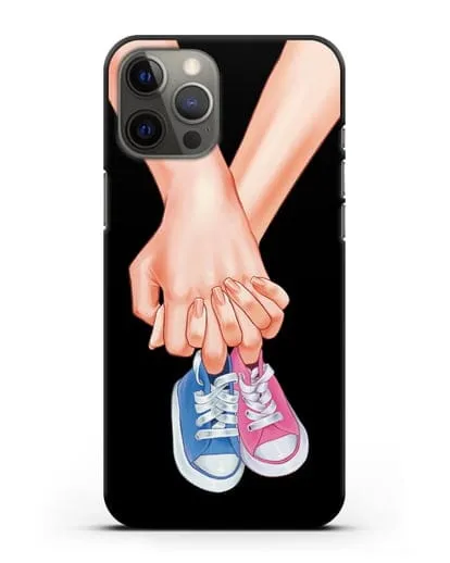 Чехол с иллюстрацией В ожидании детей (мальчик с девочкой) силиконовый для iPhone 12 Pro Max