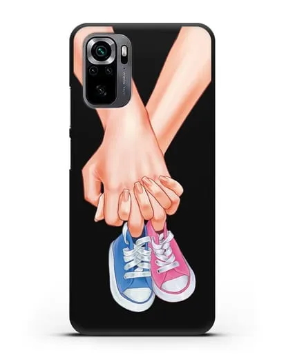 Чехол с иллюстрацией В ожидании детей (мальчик с девочкой) силиконовый для Xiaomi Poco M5s