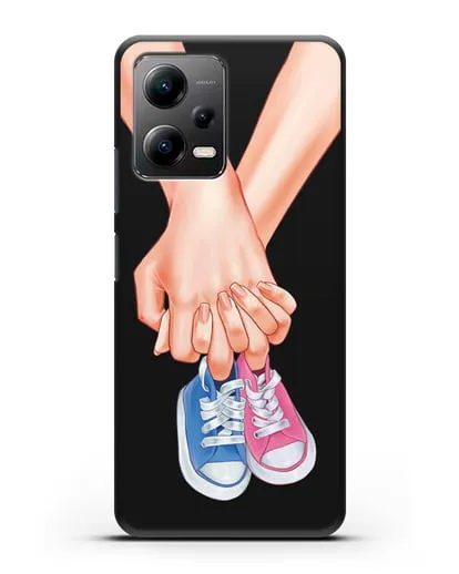 Чехол с иллюстрацией В ожидании детей (мальчик с девочкой) силиконовый для Xiaomi Poco X5