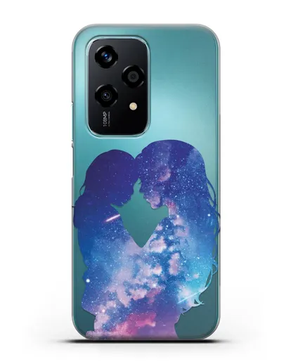 Чехол с иллюстрацией Мама с дочкой силиконовый для Honor 200 Lite