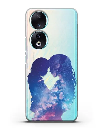 Чехол с иллюстрацией Мама с дочкой силиконовый для Honor 90