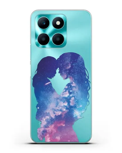 Чехол с иллюстрацией Мама с дочкой силиконовый для Honor X6a