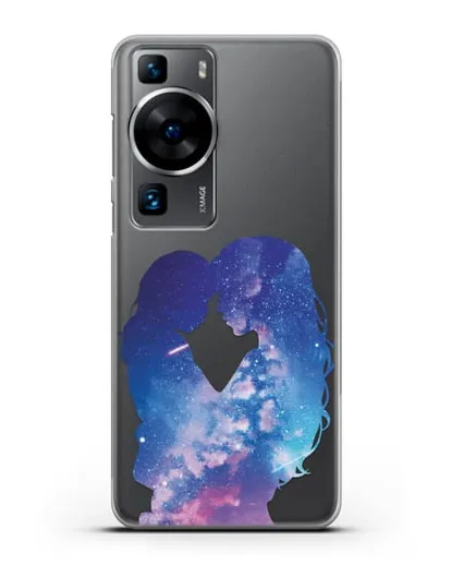 Чехол с иллюстрацией Мама с дочкой силиконовый для Huawei P60