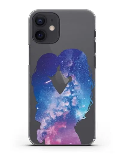 Чехол с иллюстрацией Мама с дочкой силиконовый для iPhone 12 mini