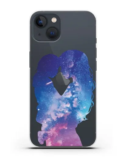 Чехол с иллюстрацией Мама с дочкой силиконовый для iPhone 13