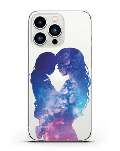 Чехол с иллюстрацией Мама с дочкой силиконовый для iPhone 13 Pro