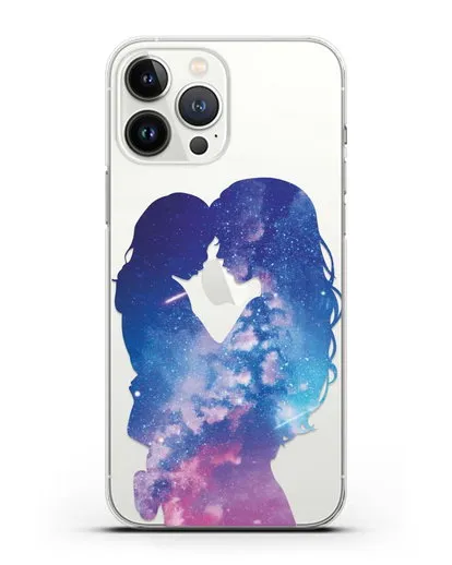 Чехол с иллюстрацией Мама с дочкой силиконовый для iPhone 13 Pro Max