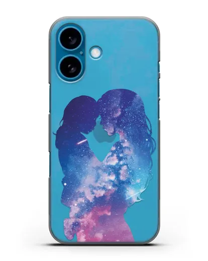 Чехол с иллюстрацией Мама с дочкой силиконовый для iPhone 16