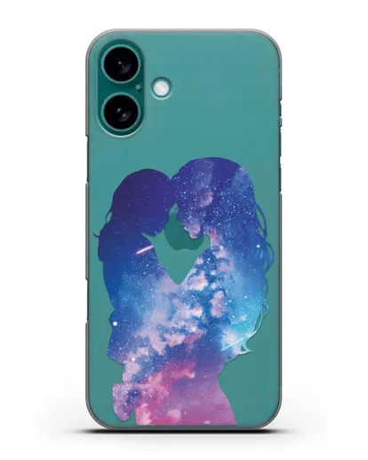 Чехол с иллюстрацией Мама с дочкой силиконовый для iPhone 16 Plus