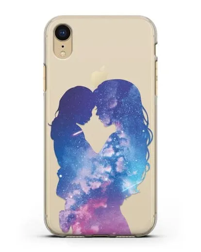 Чехол с иллюстрацией Мама с дочкой силиконовый для iPhone XR