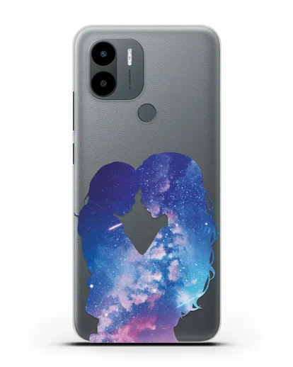 Чехол с иллюстрацией Мама с дочкой силиконовый для Xiaomi Poco C51