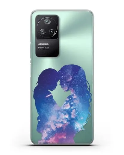 Чехол с иллюстрацией Мама с дочкой силиконовый для Xiaomi Poco F4