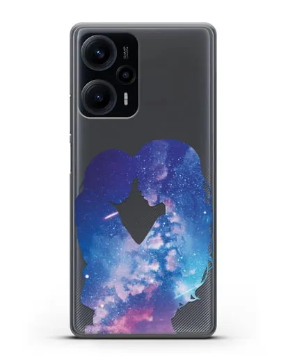 Чехол с иллюстрацией Мама с дочкой силиконовый для Xiaomi Poco F5