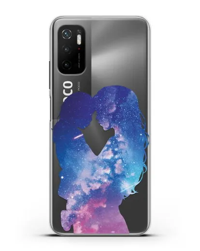 Чехол с иллюстрацией Мама с дочкой силиконовый для Xiaomi Poco M3 Pro