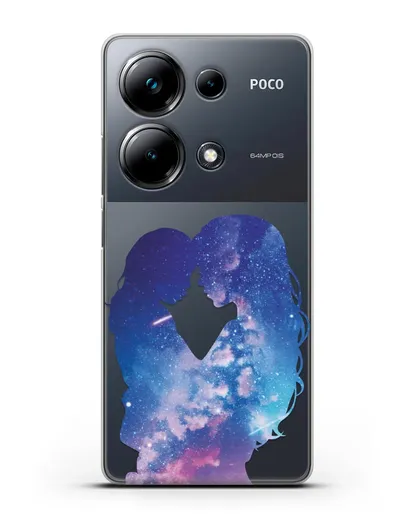 Чехол с иллюстрацией Мама с дочкой силиконовый для Xiaomi Poco M6 Pro