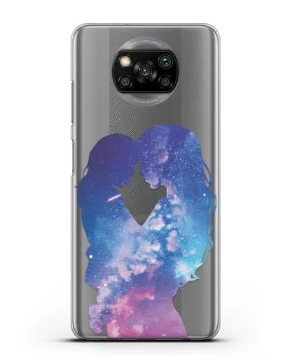 Чехол с иллюстрацией Мама с дочкой силиконовый для Xiaomi Poco X3