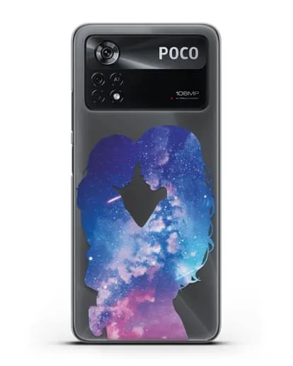 Чехол с иллюстрацией Мама с дочкой силиконовый для Xiaomi Poco X4 Pro