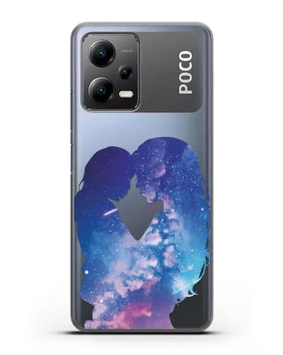 Чехол с иллюстрацией Мама с дочкой силиконовый для Xiaomi Poco X5