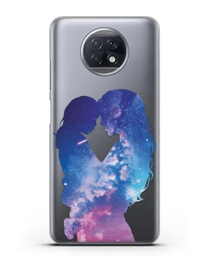 Чехол с иллюстрацией Мама с дочкой силиконовый для Xiaomi Redmi Note 9T