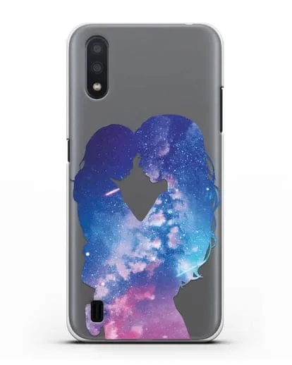 Чехол с иллюстрацией Мама с дочкой силиконовый для Samsung Galaxy A01 [SM-A015F]