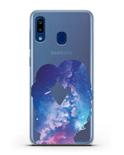 Чехол с иллюстрацией Мама с дочкой силиконовый для Samsung Galaxy A20 [SM-A205FN]