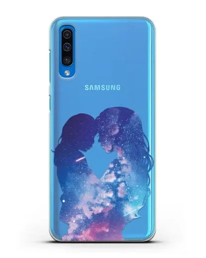 Чехол с иллюстрацией Мама с дочкой силиконовый для Samsung Galaxy A50
