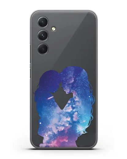 Чехол с иллюстрацией Мама с дочкой силиконовый для Samsung Galaxy A54 [SM-A536]