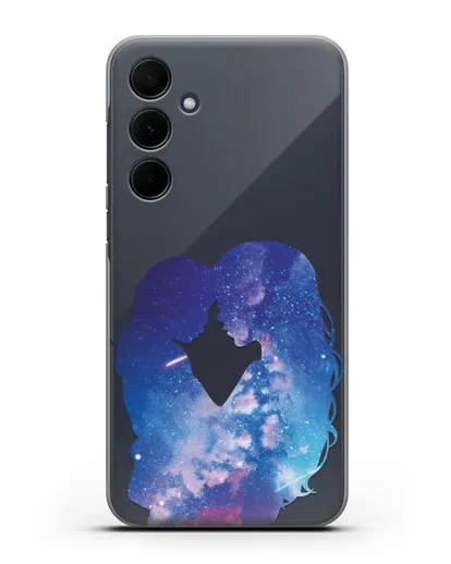 Чехол с иллюстрацией Мама с дочкой силиконовый для Samsung Galaxy A55 [SM-A556]