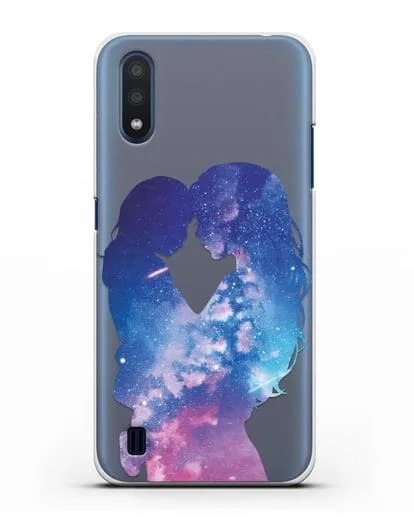 Чехол с иллюстрацией Мама с дочкой силиконовый для Samsung Galaxy M01 [SM-M015F]