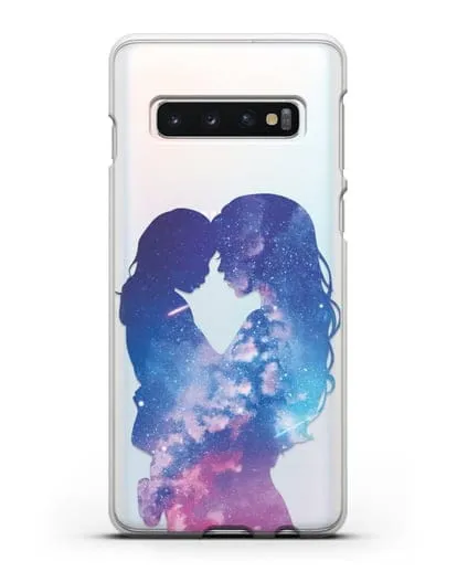 Чехол с иллюстрацией Мама с дочкой силиконовый для Samsung Galaxy S10 Plus [SM-G975F]