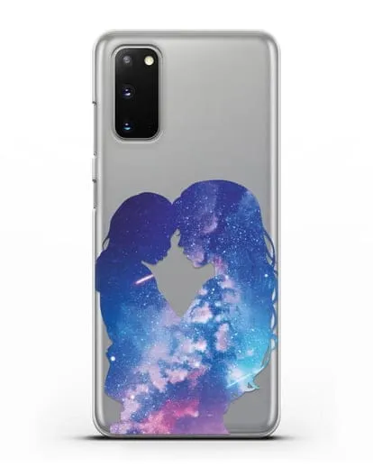 Чехол с иллюстрацией Мама с дочкой силиконовый для Samsung Galaxy S20 [SM-G980F]