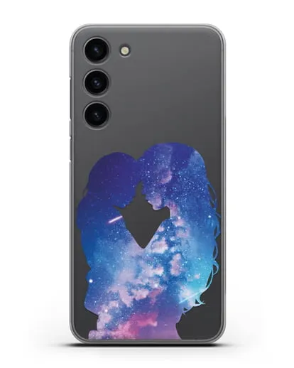 Чехол с иллюстрацией Мама с дочкой силиконовый для Samsung Galaxy S23 Plus [SM-S916]