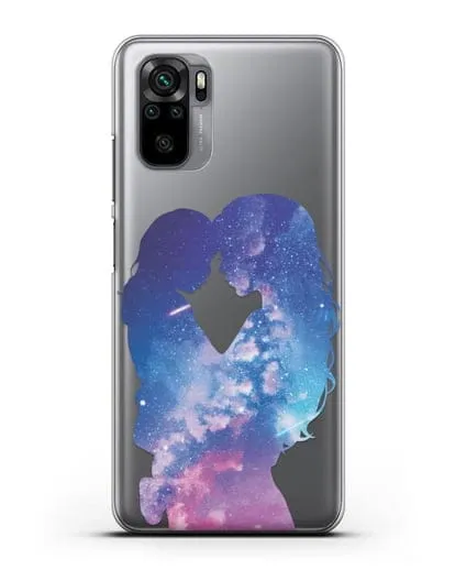 Чехол с иллюстрацией Мама с дочкой силиконовый для Xiaomi Redmi Note 10