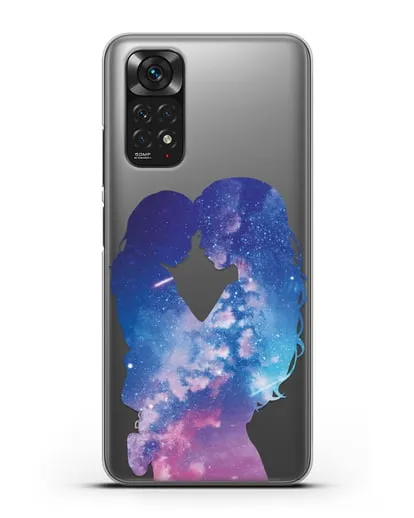 Чехол с иллюстрацией Мама с дочкой силиконовый для Xiaomi Redmi Note 11