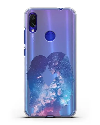 Чехол с иллюстрацией Мама с дочкой силиконовый для Xiaomi Redmi Note 7