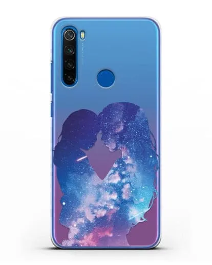 Чехол с иллюстрацией Мама с дочкой силиконовый для Xiaomi Redmi Note 8