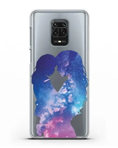 Чехол с иллюстрацией Мама с дочкой силиконовый для Xiaomi Redmi Note 9S