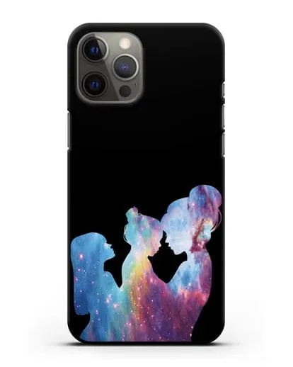 Чехол с иллюстрацией Мама с двумя дочерьми силиконовый для iPhone 12 Pro Max