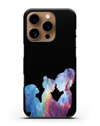 Чехол с иллюстрацией Мама с двумя дочерьми силиконовый для iPhone 16 Pro