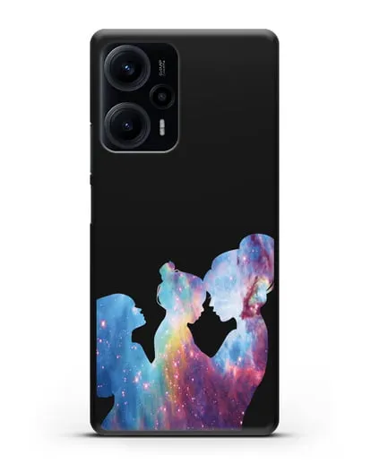 Чехол с иллюстрацией Мама с двумя дочерьми силиконовый для Xiaomi Poco F5