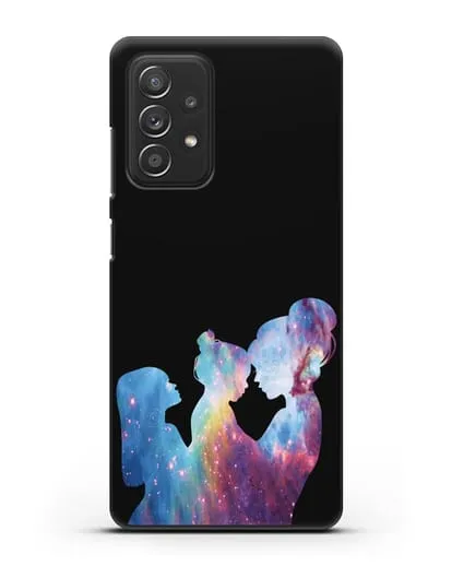 Чехол с иллюстрацией Мама с двумя дочерьми силиконовый для Samsung Galaxy A53