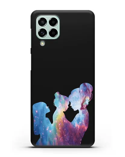 Чехол с иллюстрацией Мама с двумя дочерьми силиконовый для Samsung Galaxy M53 [SM-M536]