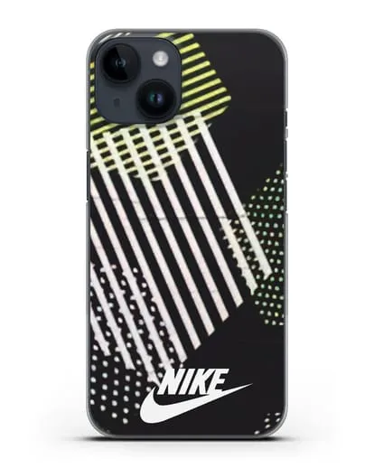 Чехол с паттерном Nike силиконовый для iPhone 14