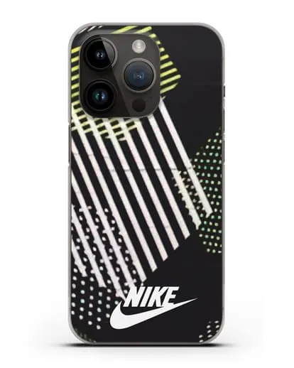 Чехол с паттерном Nike силиконовый для iPhone 14 Pro