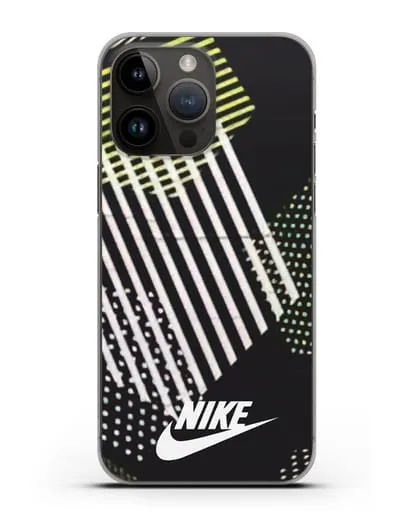 Чехол с паттерном Nike силиконовый для iPhone 14 Pro Max