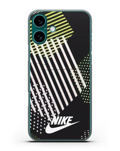 Чехол с паттерном Nike силиконовый для iPhone 16 Plus