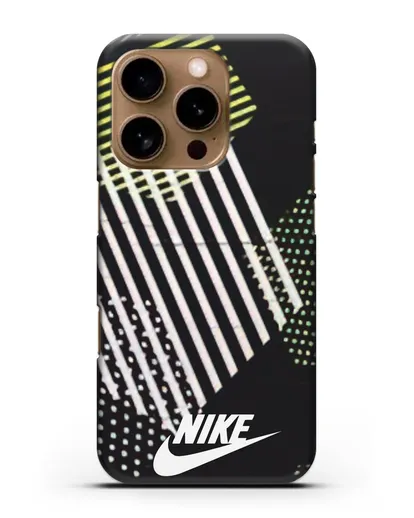 Чехол с паттерном Nike силиконовый для iPhone 16 Pro