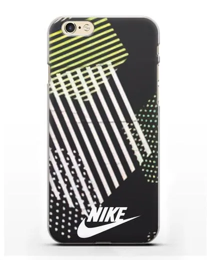 Чехол с паттерном Nike силиконовый для iPhone 6