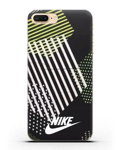 Чехол с паттерном Nike силиконовый для iPhone 8 Plus